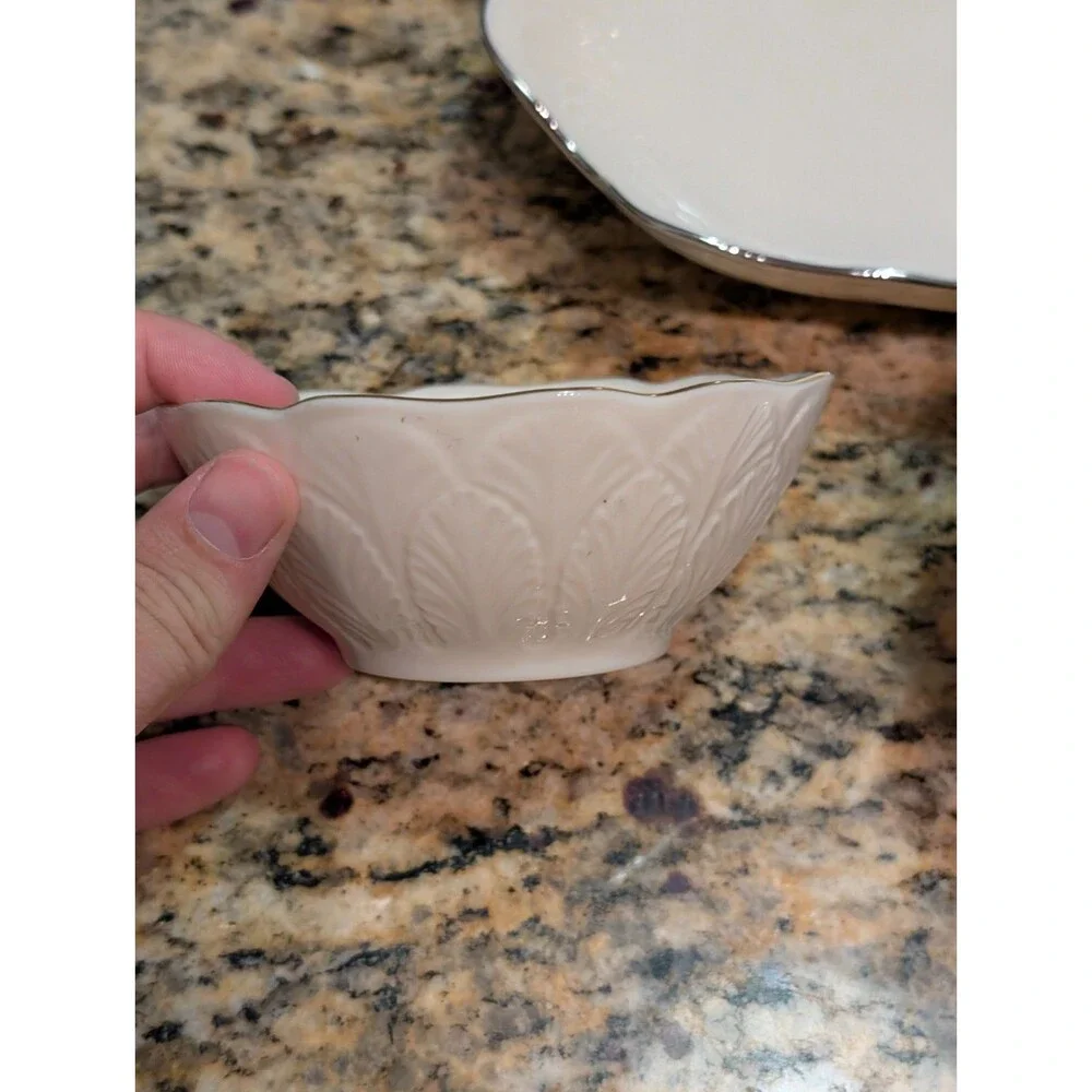 Vintage Lenox Ivory Gold Bowls Set of 3 Saybrooke Sylvan Dorian USA